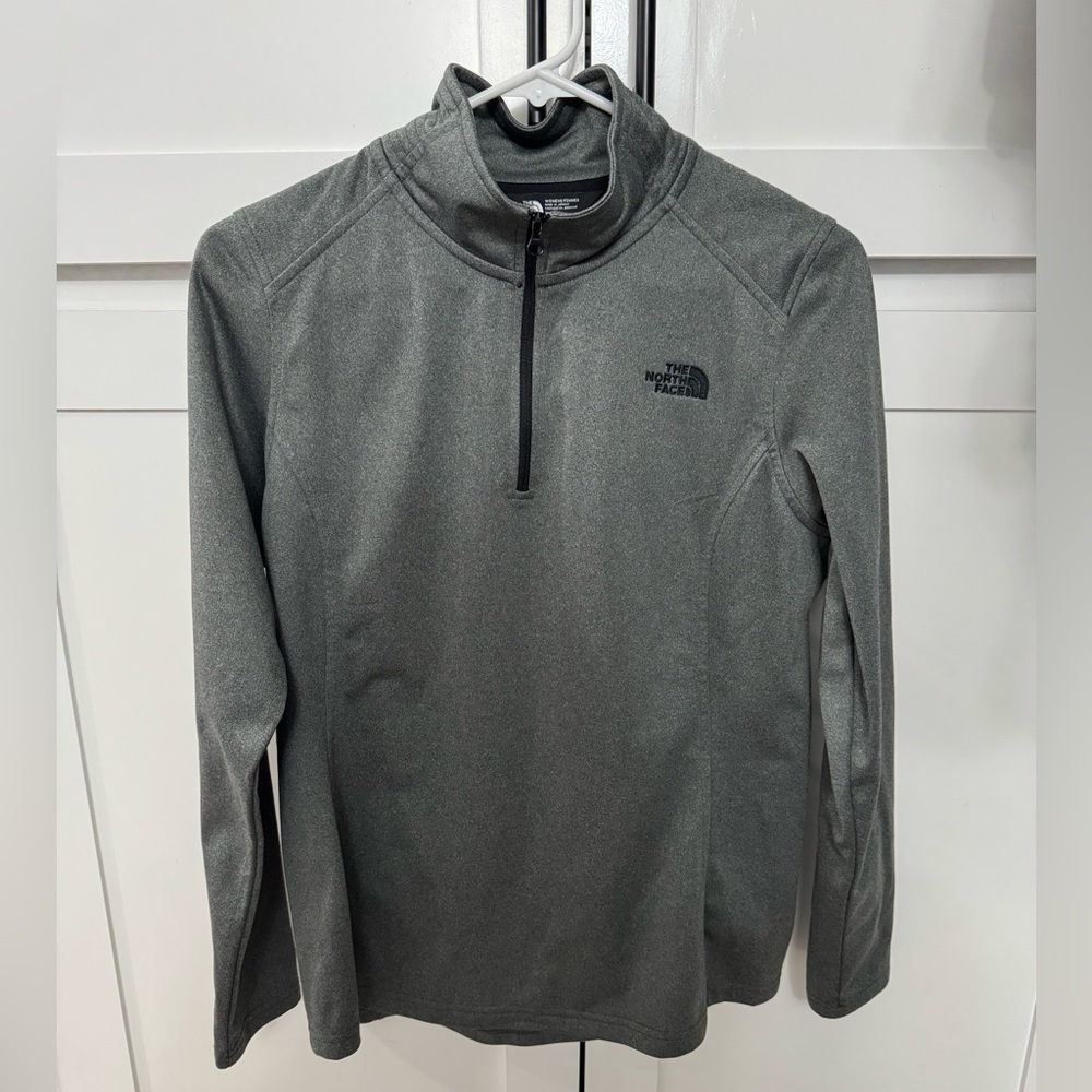 The North Face Gray Partial Zip Womens Jacket